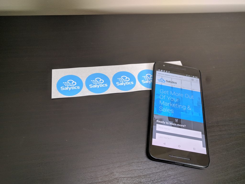 Salytics Personalized Sticker Tag with NFC
