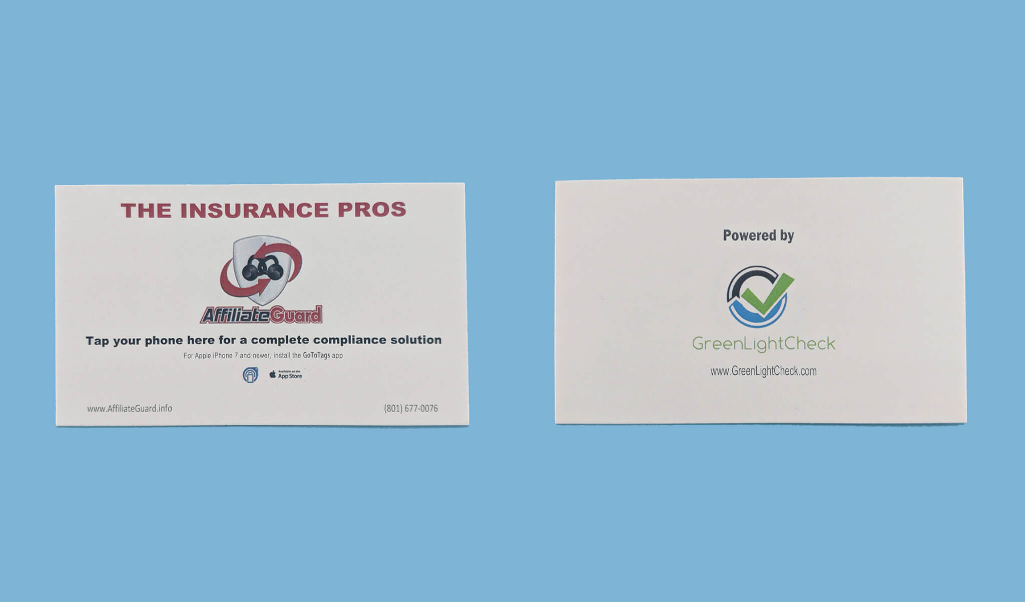 Affiliate Guard Custom Promotional Card with NFC